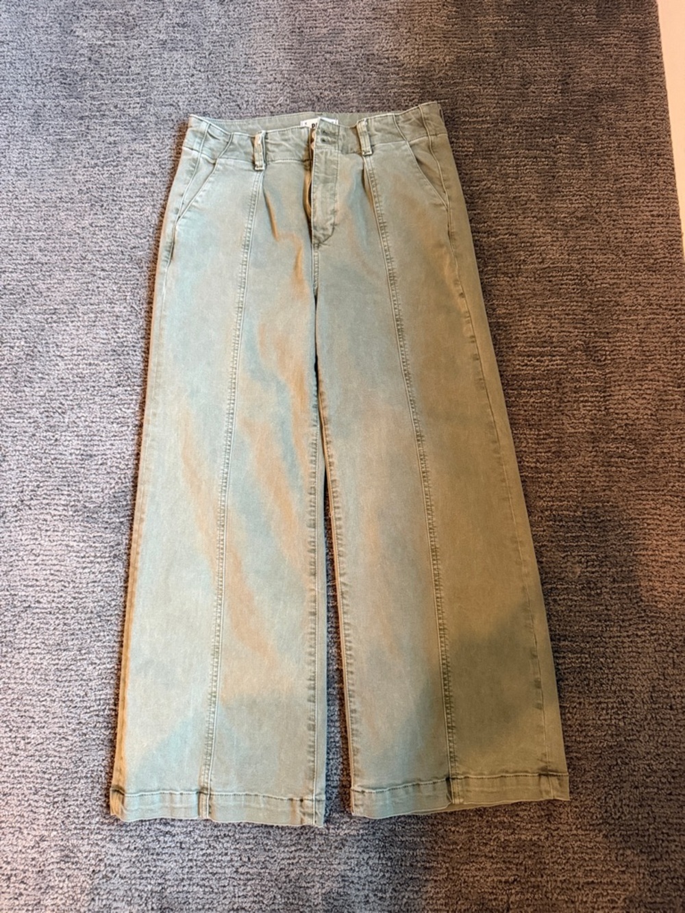 PAIGE Brooklyn High Waist Crop Wide Leg Jean